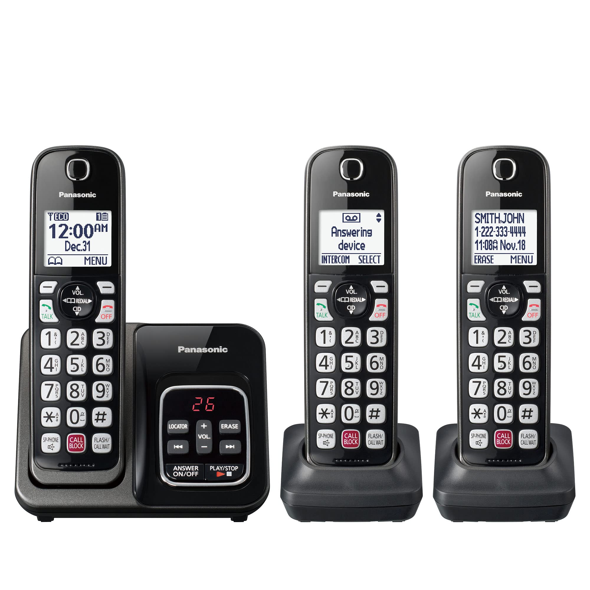 Foto 2 pulgar | Teléfono Inalámbrico Panasonic Kx-tgd833m con Contestador Automático - Venta Internacional