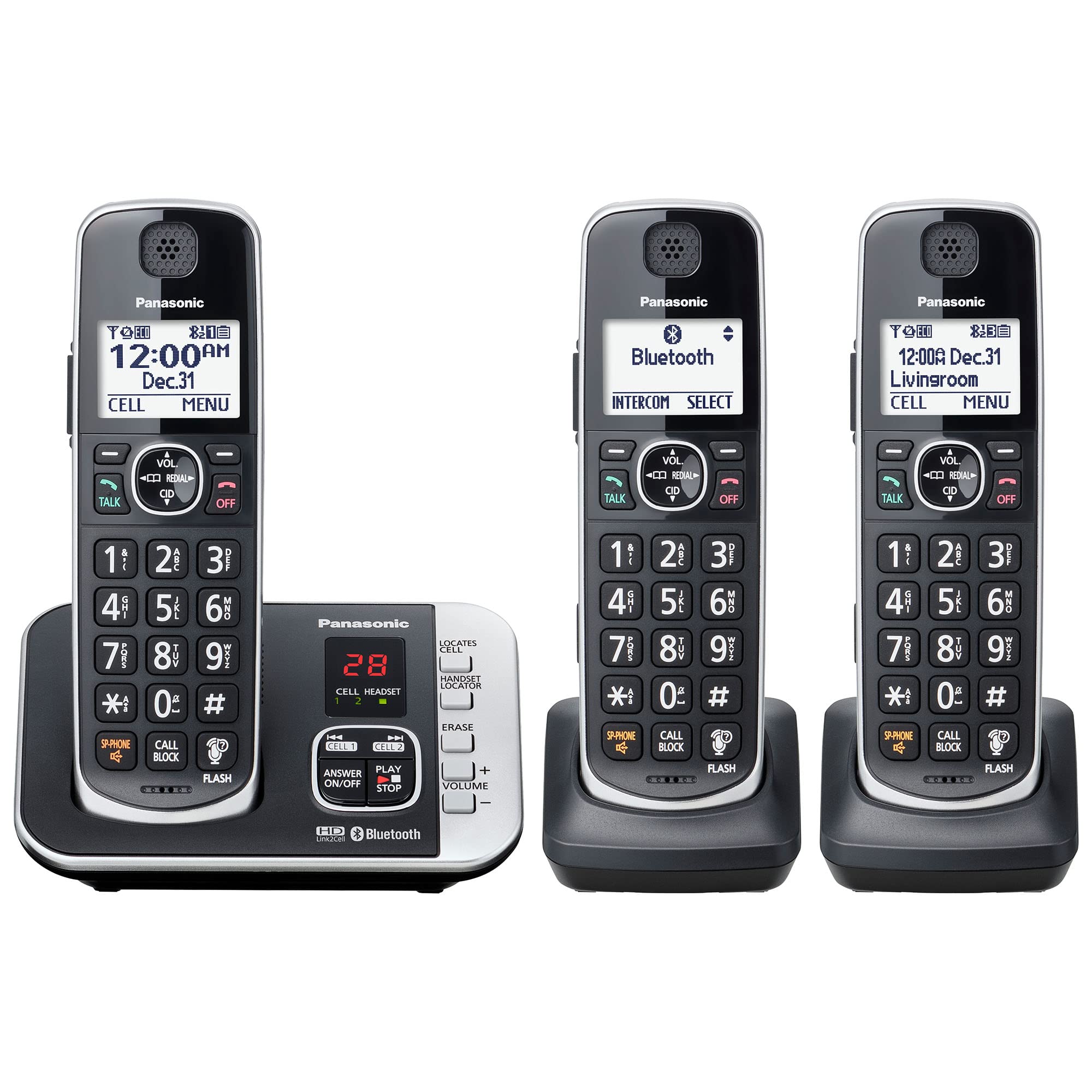 Sistema Telefónico Inalámbrico Panasonic Link2cell Kx-tge663b - Venta Internacional.