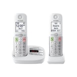 Teléfono Inalámbrico Panasonic Kx-tgu432w con Pantalla Grande 2 Auriculares - Venta Internacional