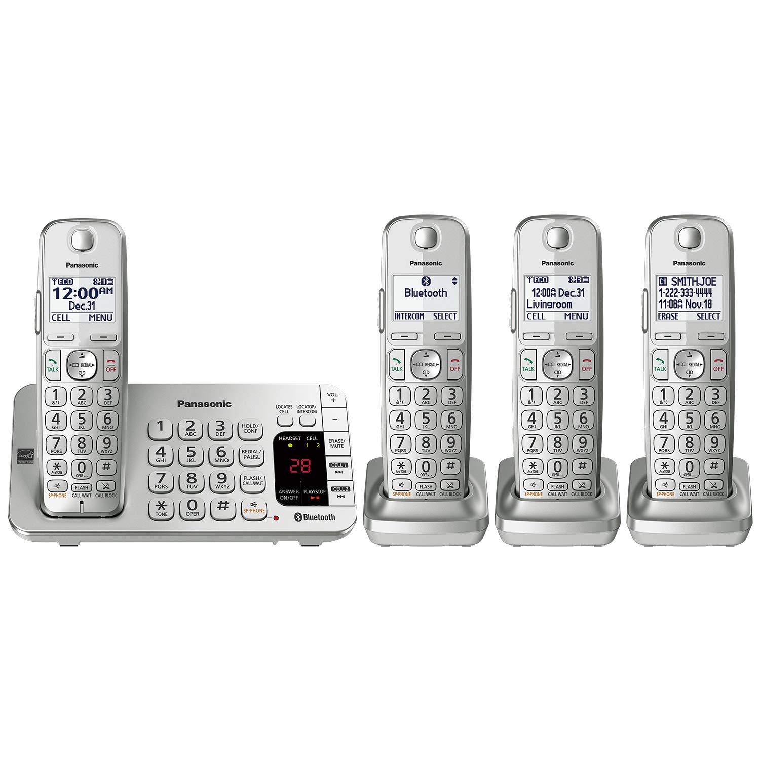 Foto 3 pulgar | Sistema Telefónico Inalámbrico Panasonic Link2cell Kx-tge474s - 4hs - Venta Internacional.