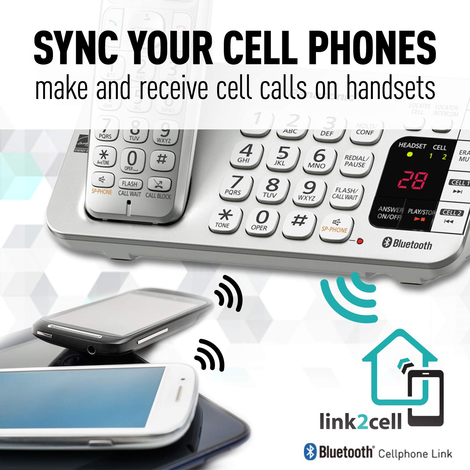Foto 4 pulgar | Sistema Telefónico Inalámbrico Panasonic Link2cell Kx-tge474s - 4hs - Venta Internacional.