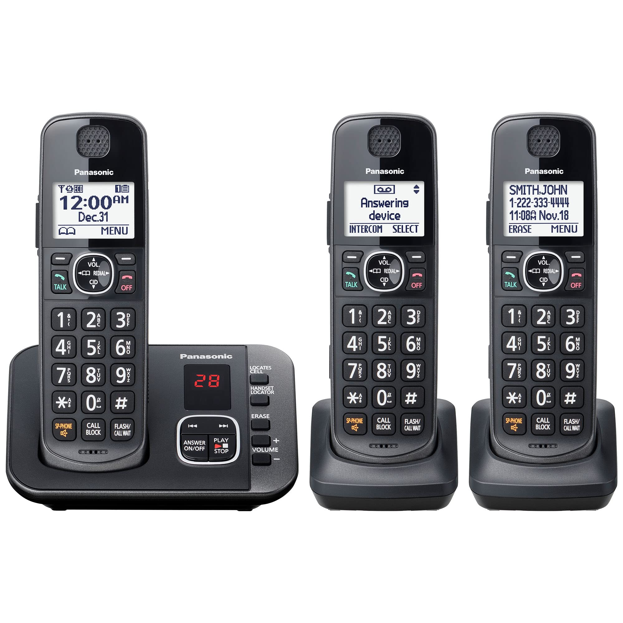 Foto 2 pulgar | Sistema Telefónico Inalámbrico Panasonic Kx-tge633m Con Contestador Automático - Venta Internacional.