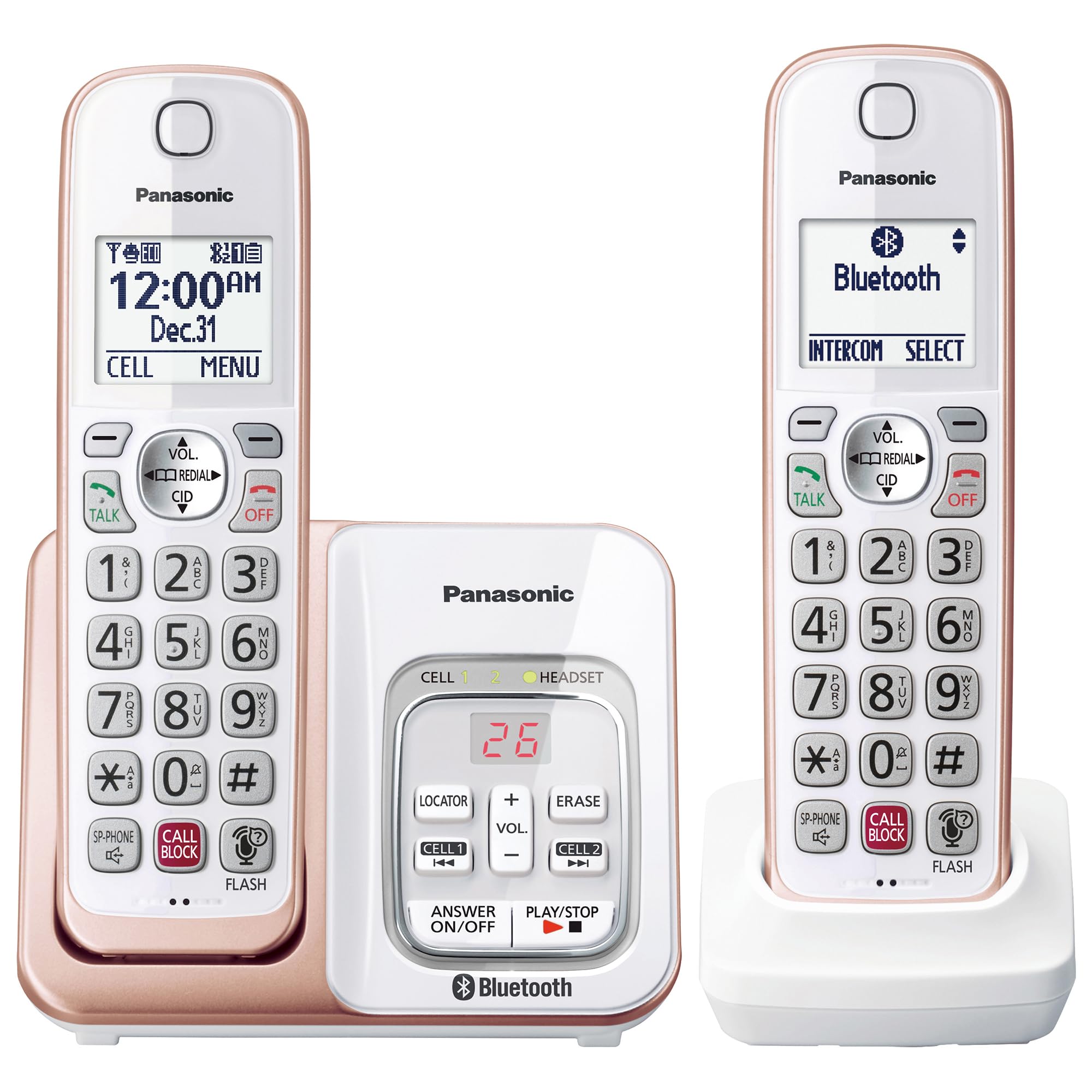 Foto 2 pulgar | Teléfono Inalámbrico Panasonic Kx-tgd862g con Bluetooth Rose Gold - Venta Internacional