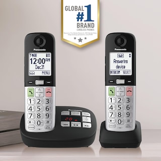 Foto 2 | Teléfono Inalámbrico Panasonic Kx-tgu432b Con Pantalla Grande Y Botones - Venta Internacional.