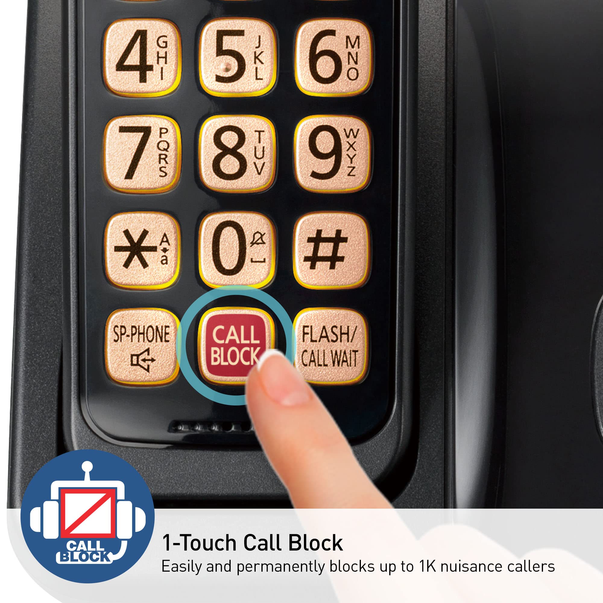 Foto 4 pulgar | Teléfono Inalámbrico Panasonic Kx-tgd813b con Bloqueo de Llamadas Avanzado - Venta Internacional