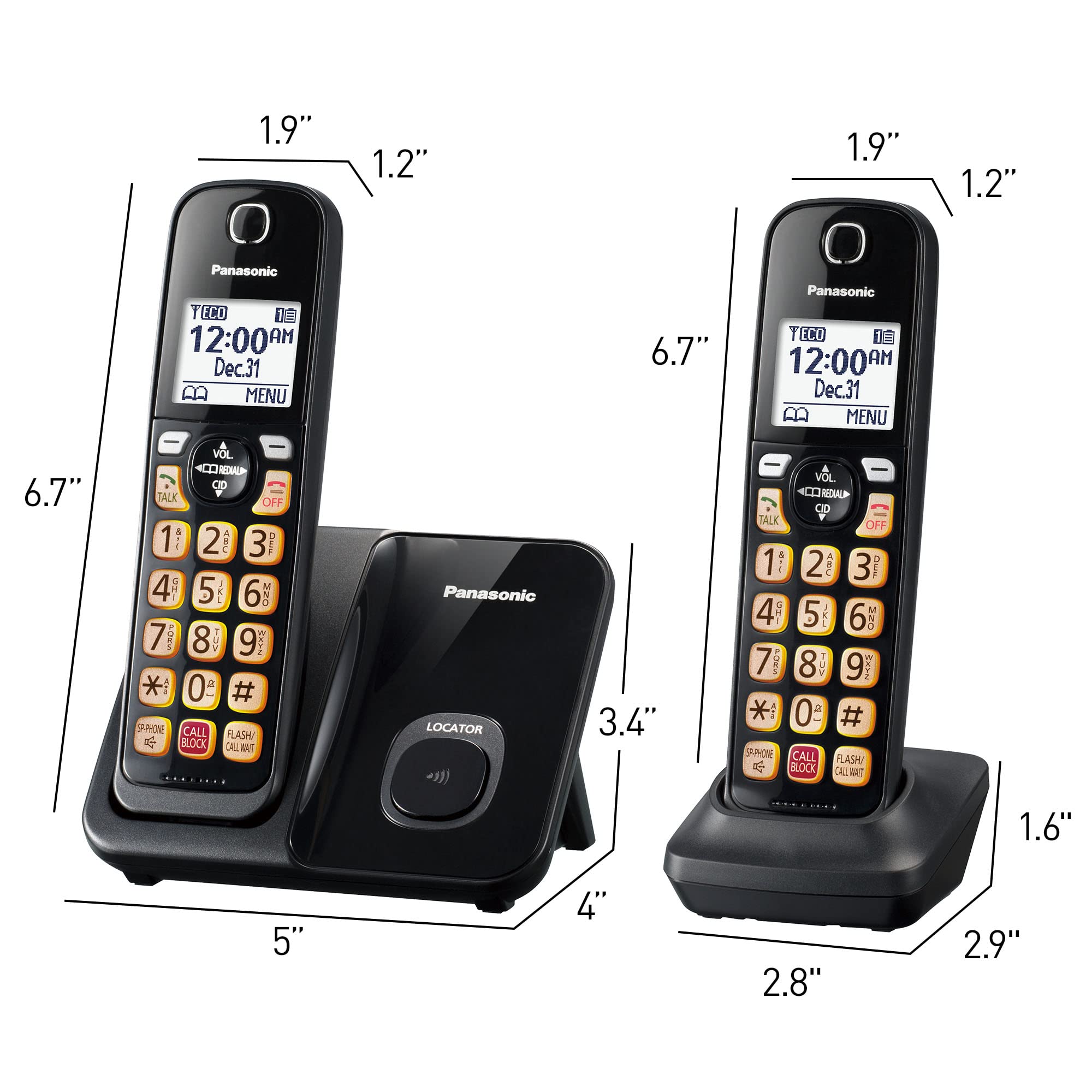 Foto 8 pulgar | Teléfono Inalámbrico Panasonic Kx-tgd813b con Bloqueo de Llamadas Avanzado - Venta Internacional