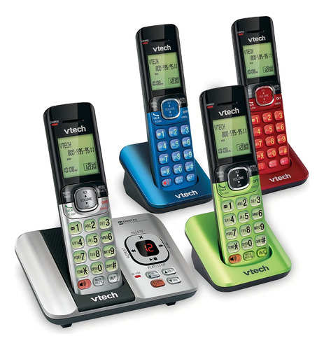 Foto 2 pulgar | Teléfono Inalámbrico Vtech Cs6529-4b 4 Piezas