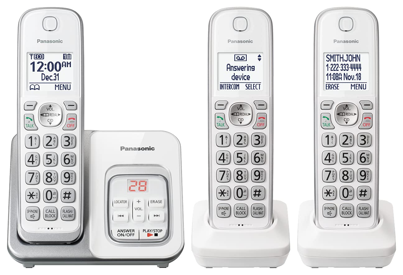 Teléfono Inalámbrico Panasonic Kx-tgd633w Con Contestador Automático - Venta Internacional.