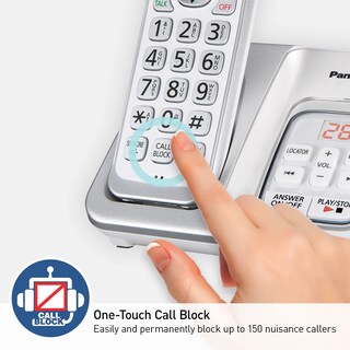 Foto 3 | Teléfono Inalámbrico Panasonic Kx-tgd633w Con Contestador Automático - Venta Internacional.