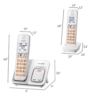 Foto 7 | Teléfono Inalámbrico Panasonic Kx-tgd633w Con Contestador Automático - Venta Internacional.