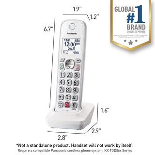 Foto 4 | Auricular Inalámbrico Panasonic KX-TGDA86W Blanco - Venta Internacional