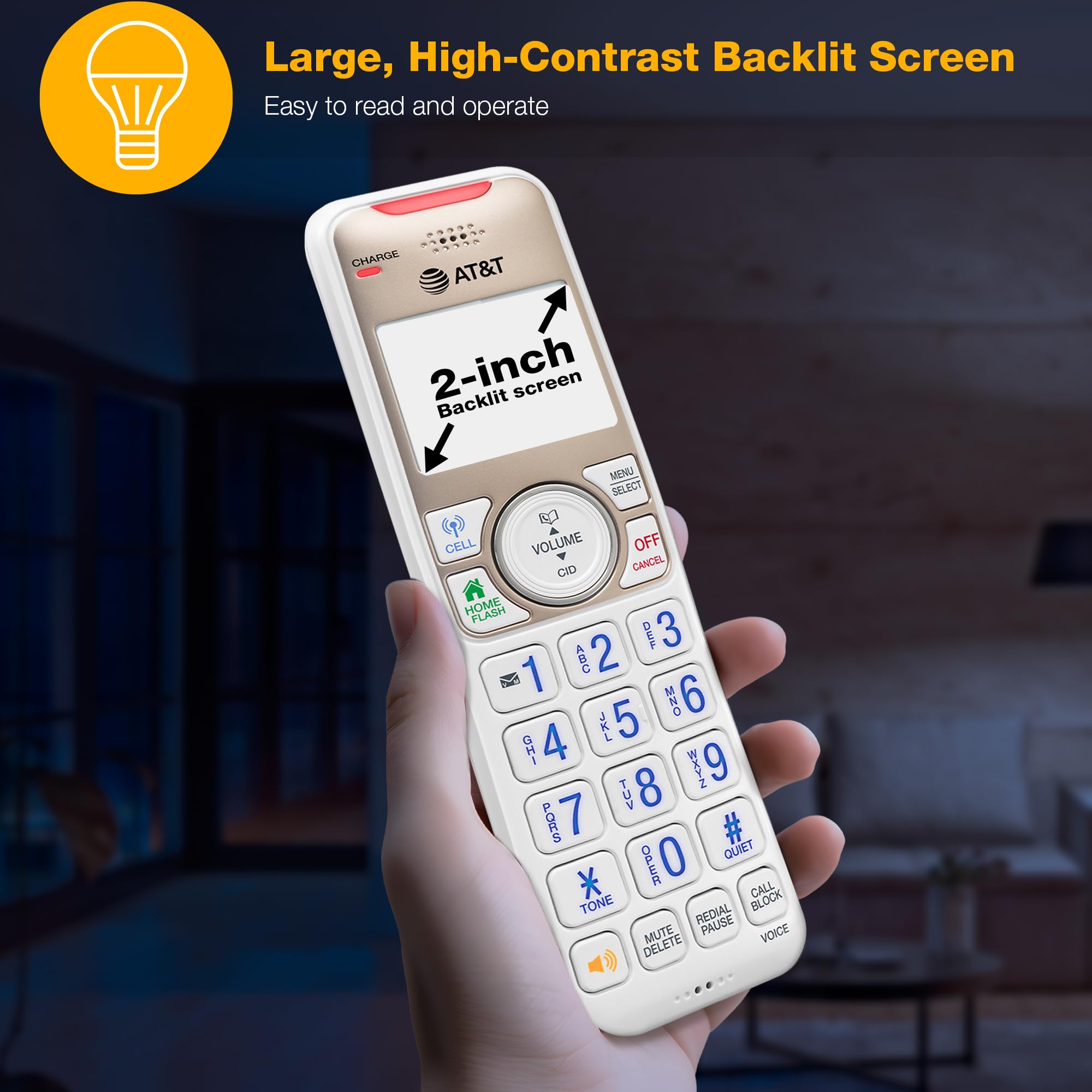 Foto 7 pulgar | Teléfono Inalámbrico At&t Bl3112 Dect 6.0 Bluetooth Con Contestador Automático - Venta Internacional.