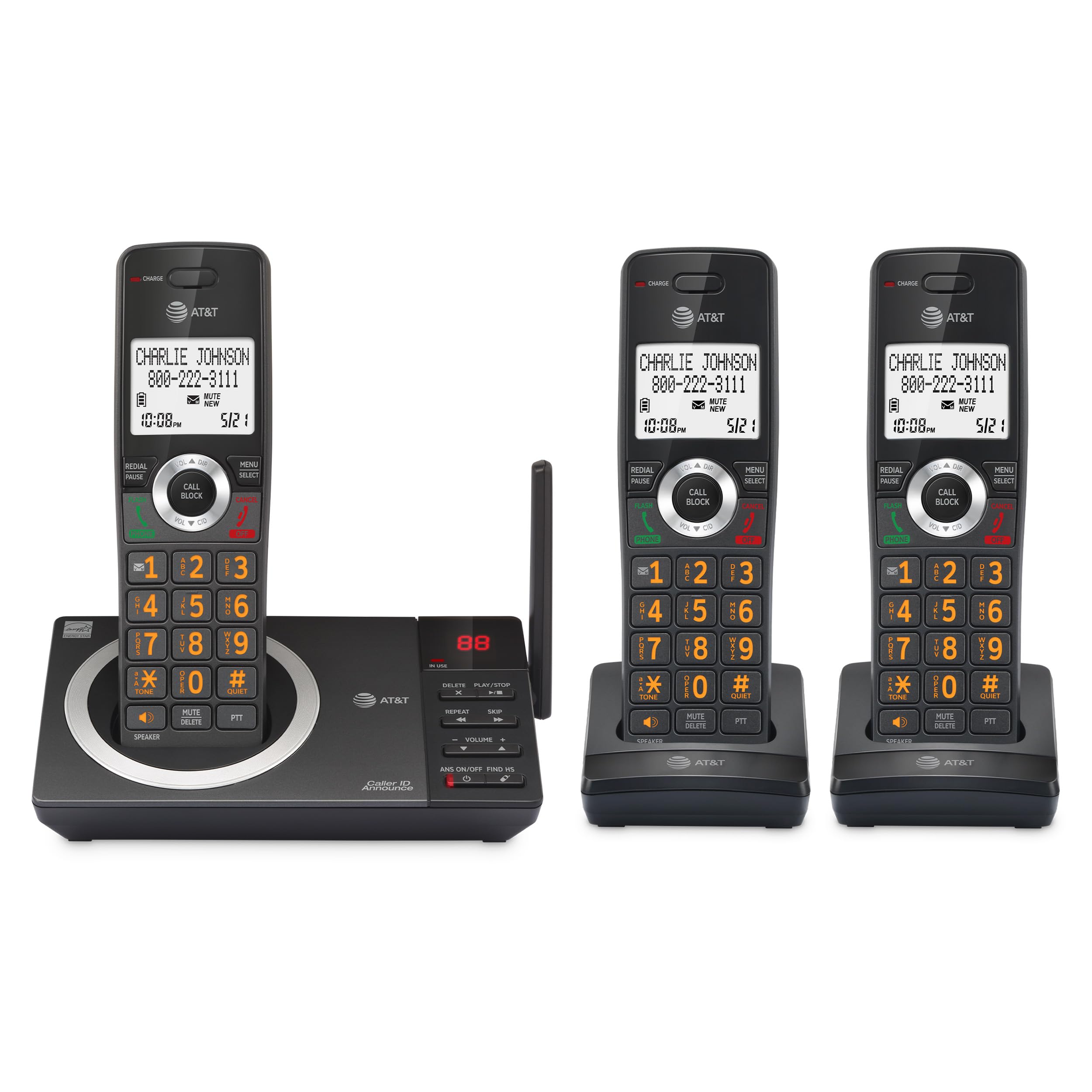 Foto 2 pulgar | Teléfono Residencial Inalámbrico At&t Cl82318 Con Contestador Automático Y 3 Auriculares - Venta Internacional.