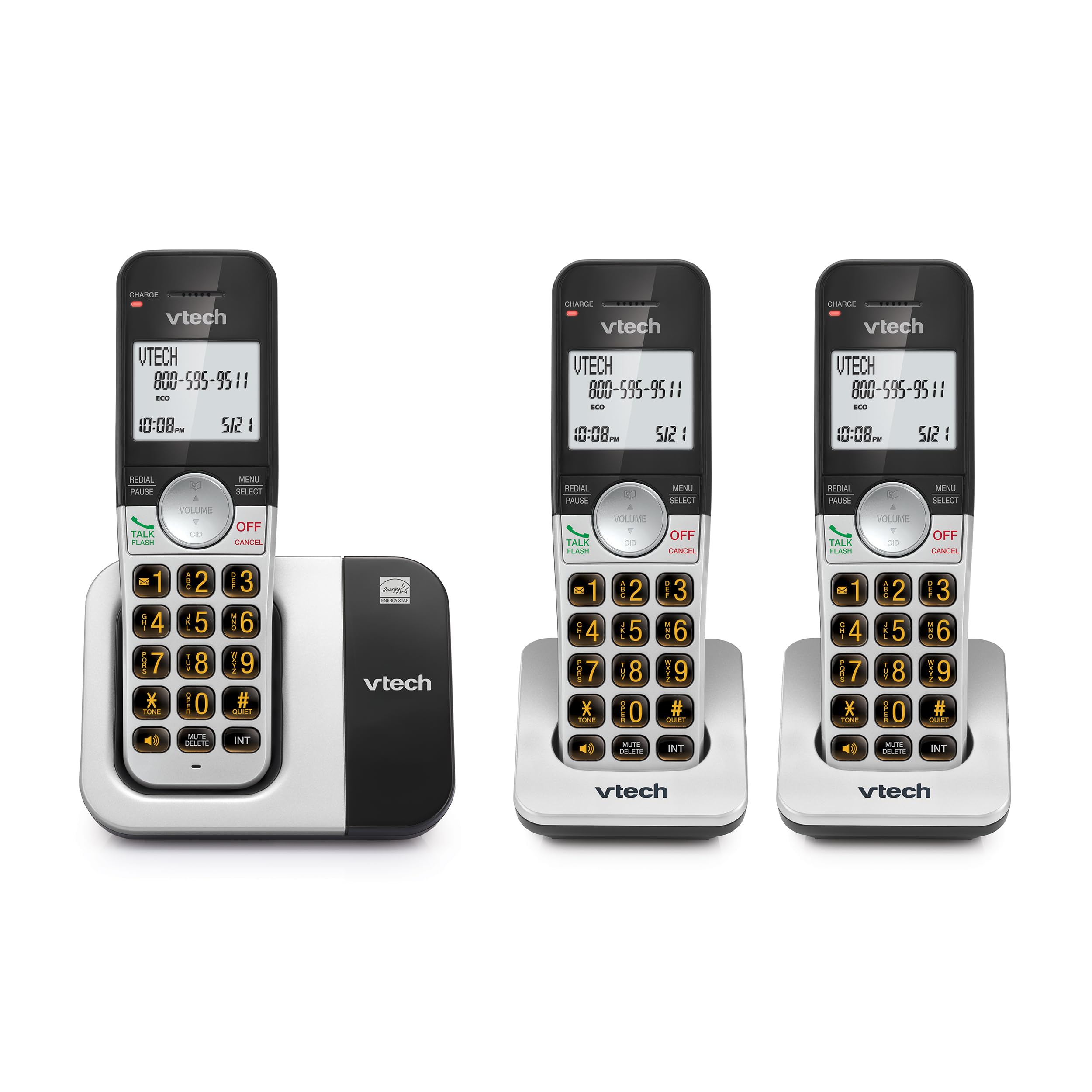 Teléfono Inalámbrico Vtech Vg231-3 Con Pantalla Grande Y Botones Grandes - Venta Internacional.