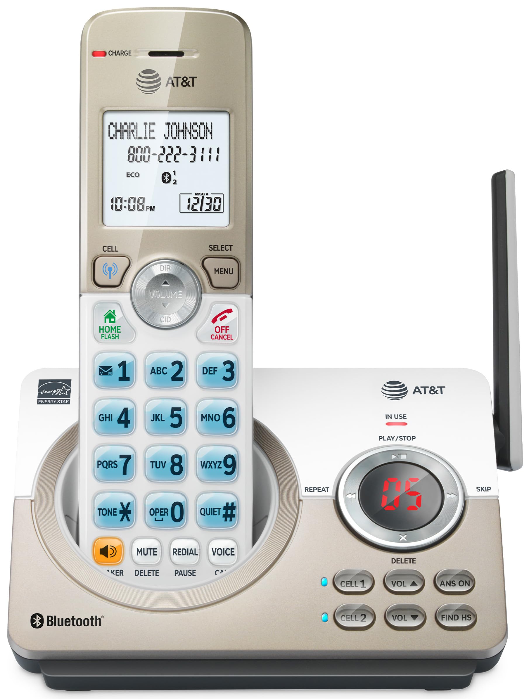 Foto 2 pulgar | Teléfono Inalámbrico At&t Dl72119 Dect 6.0 Con Conexión Bluetooth - Venta Internacional.