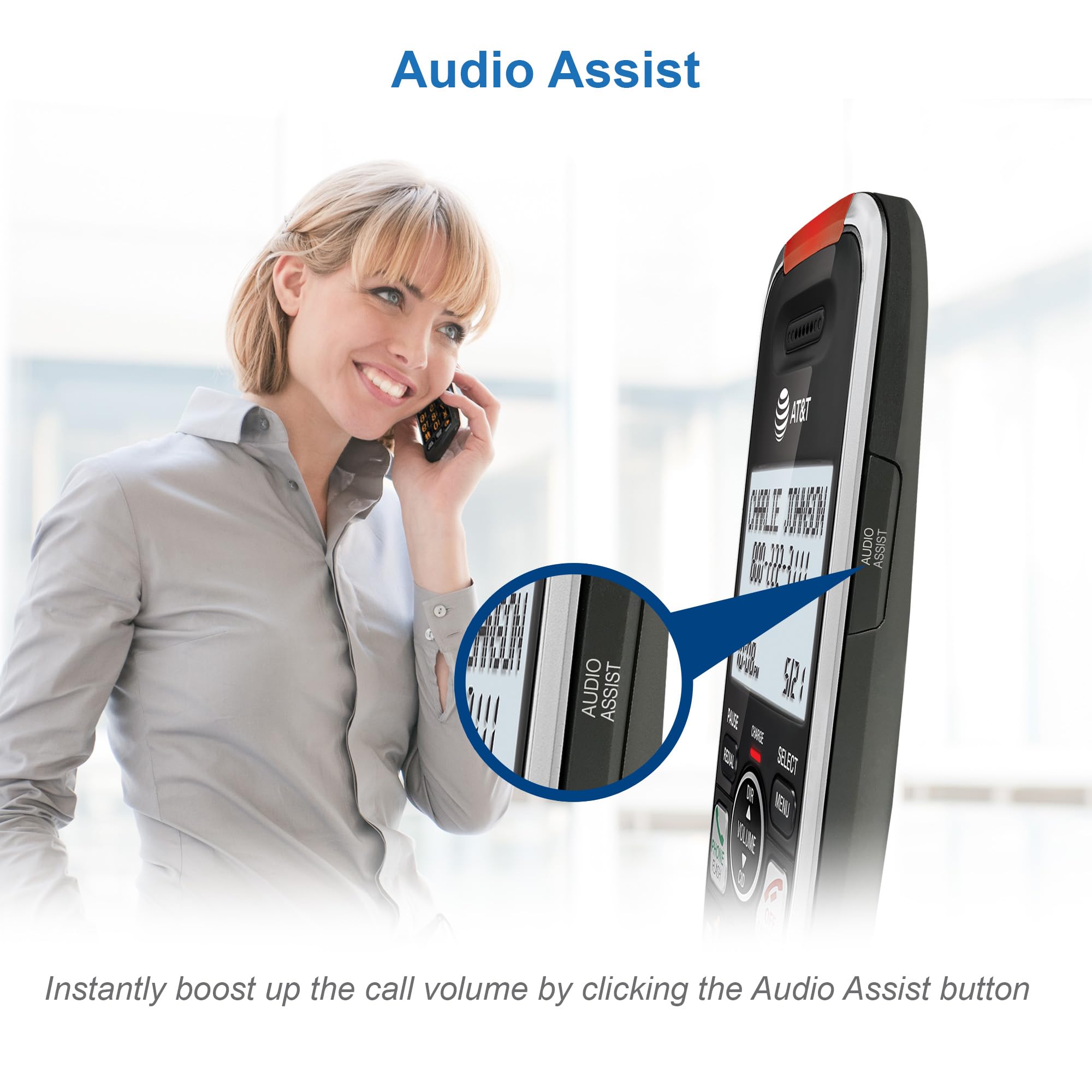 Foto 6 | Teléfono Inalámbrico At&t Bl102 Dect 6.0 Con Contestador Automático Plateado - Venta Internacional.