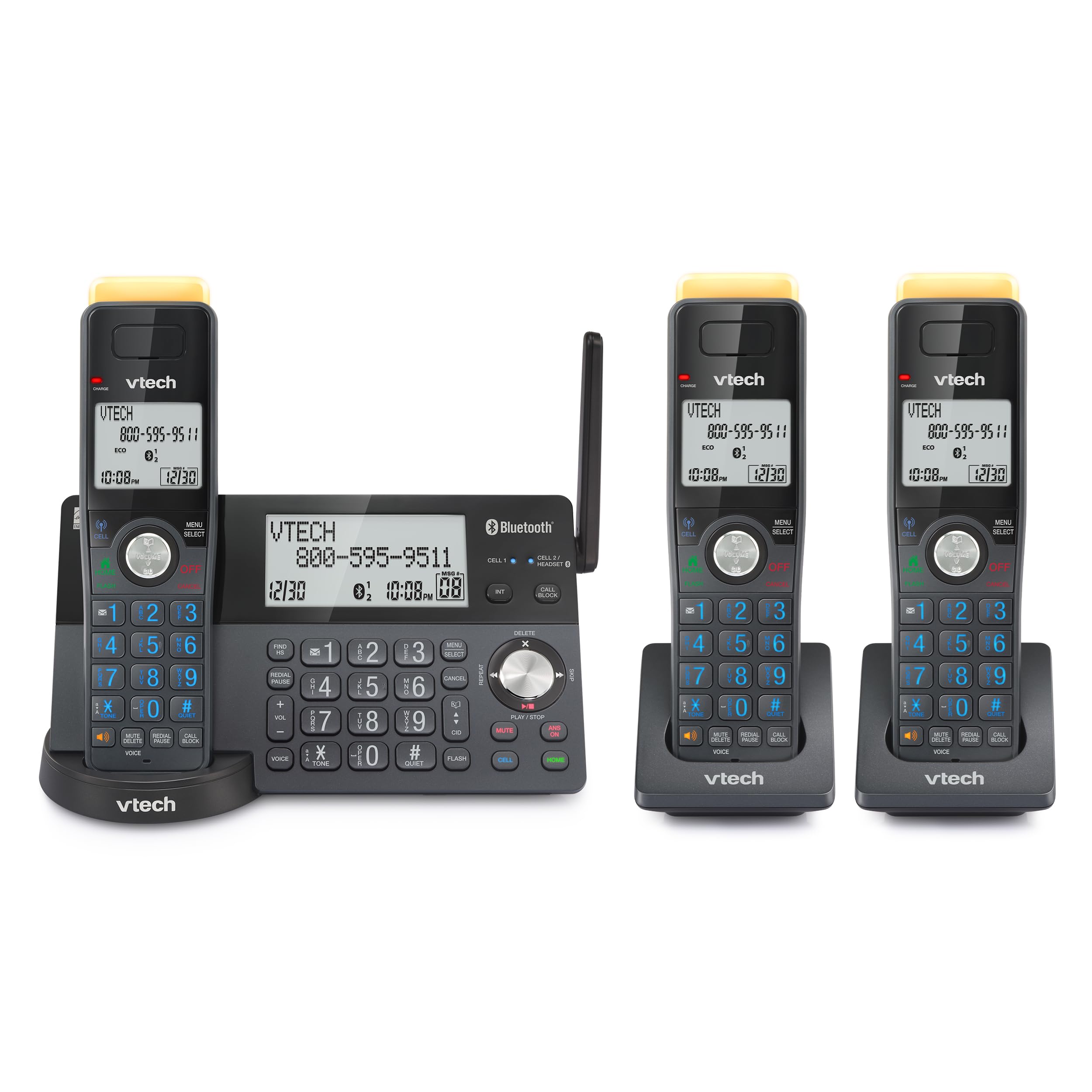 Foto 2 pulgar | Teléfono Inalámbrico Vtech Is8128-31 De Muy Largo Alcance Con 3 Auriculares - Venta Internacional.