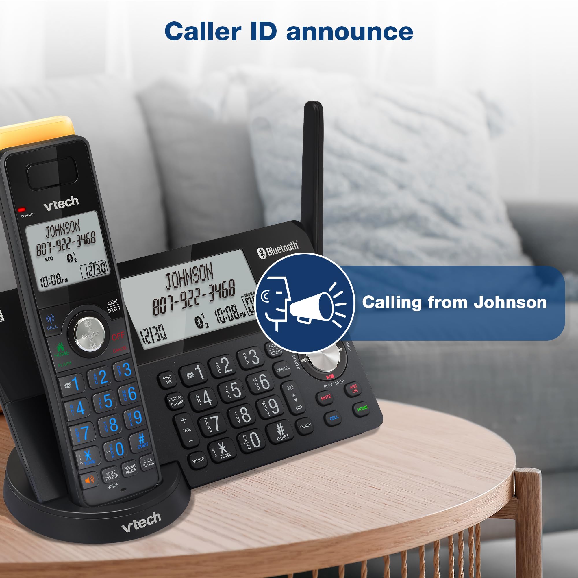 Foto 7 | Teléfono Inalámbrico Vtech Is8128-31 De Muy Largo Alcance Con 3 Auriculares - Venta Internacional.