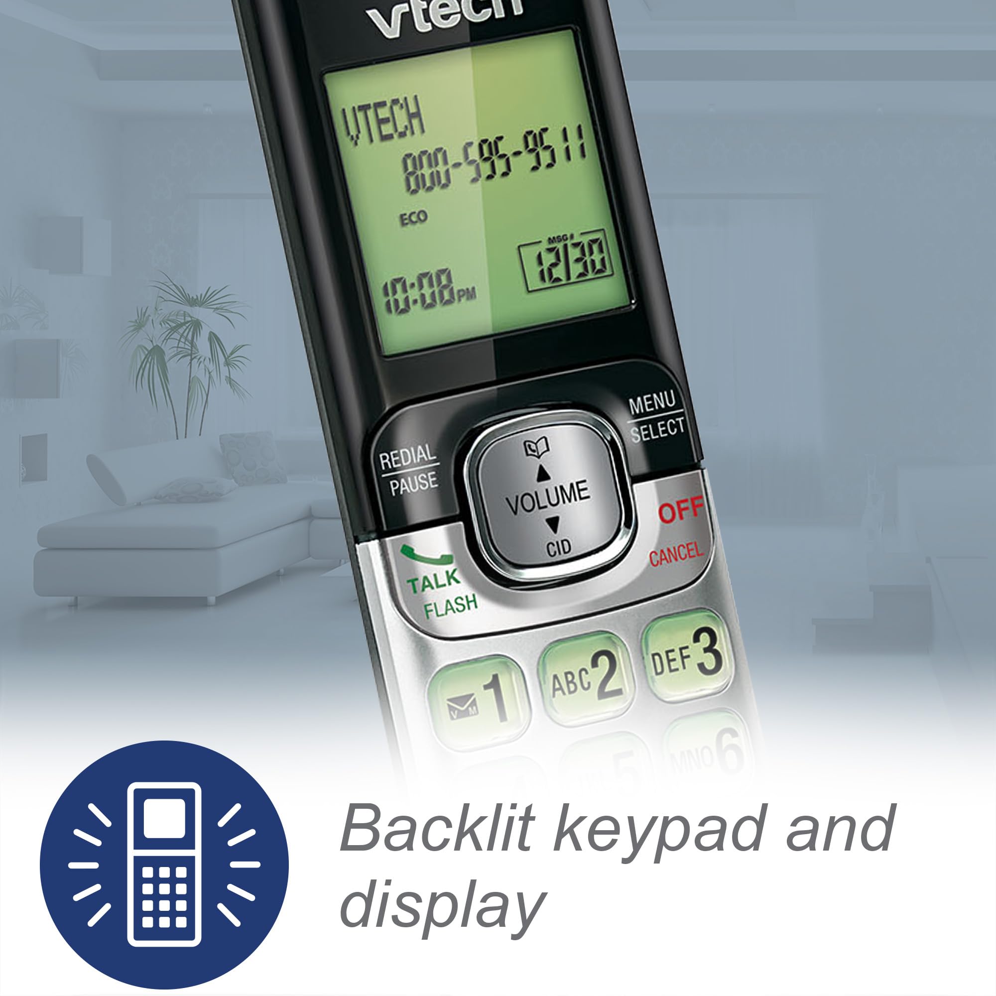 Foto 4 pulgar | Teléfono Inalámbrico Vtech Cs6529-5 Dect 6.0 De 5 Auriculares Con Contestador - Venta Internacional.