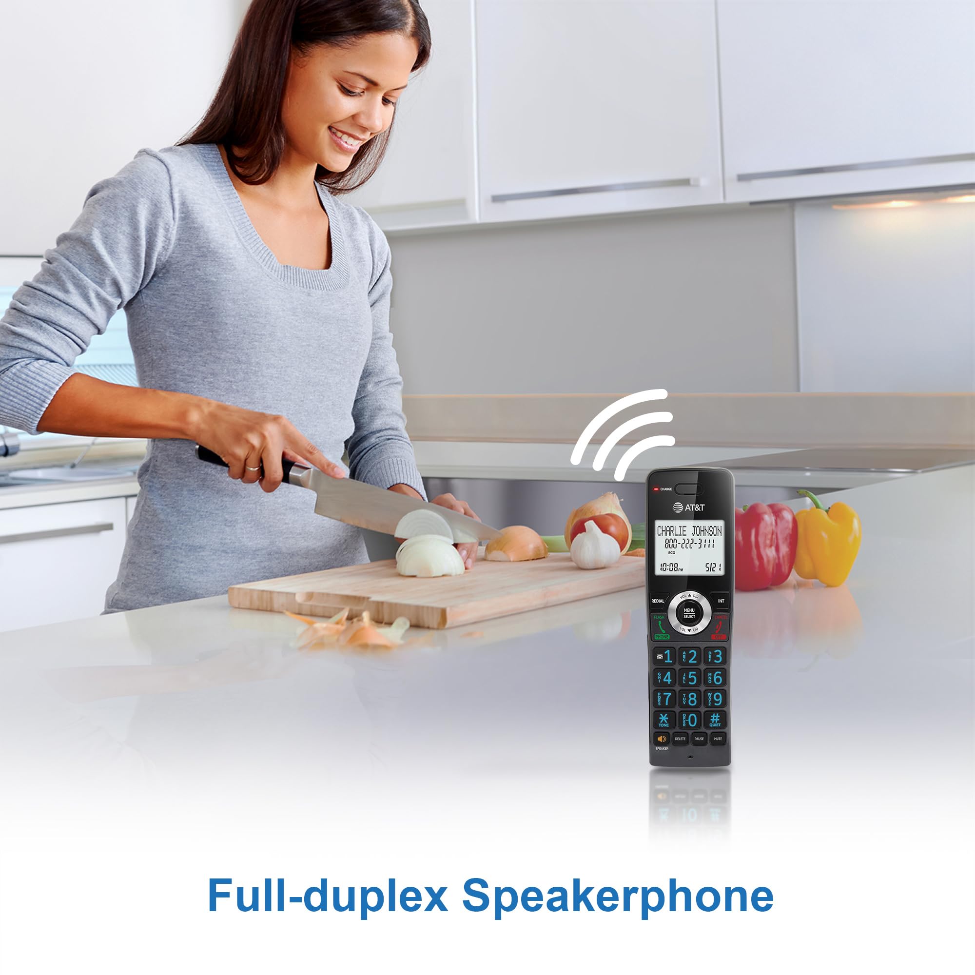 Foto 5 | Teléfono Residencial Inalámbrico At&t Gl2101-5 Dect 6.0 De 5 Auriculares - Venta Internacional.