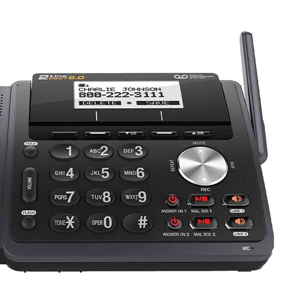 Foto 4 pulgar | Teléfono Inalámbrico At&t Tl88102bk Dect 6.0 De 2 Líneas Con Sistema De Respuesta - Venta Internacional.
