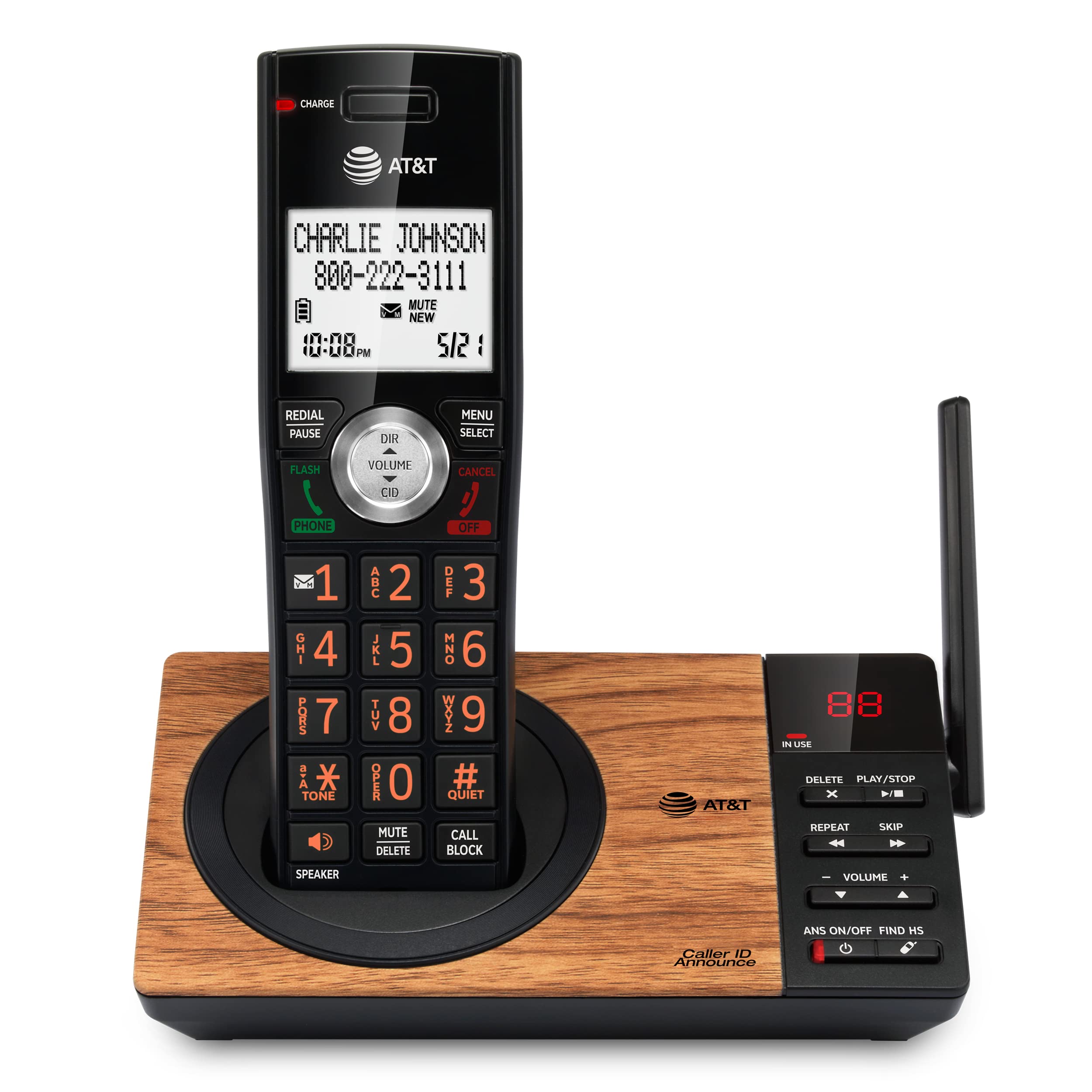Foto 2 pulgar | Teléfono Inalámbrico At&t Cl82167 Con Contestador Automático, Bloque De Llamadas - Venta Internacional.