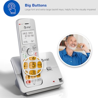Foto 4 | Teléfono Residencial Inalámbrico At&t Dect 6.0 Con Pantalla Lcd De 5 Auriculares - Venta Internacional.