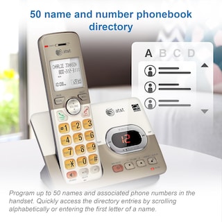 Foto 3 | Teléfono Inalámbrico At&t El52413 Con Sistema De Respuesta 4 Teléfonos - Venta Internacional.