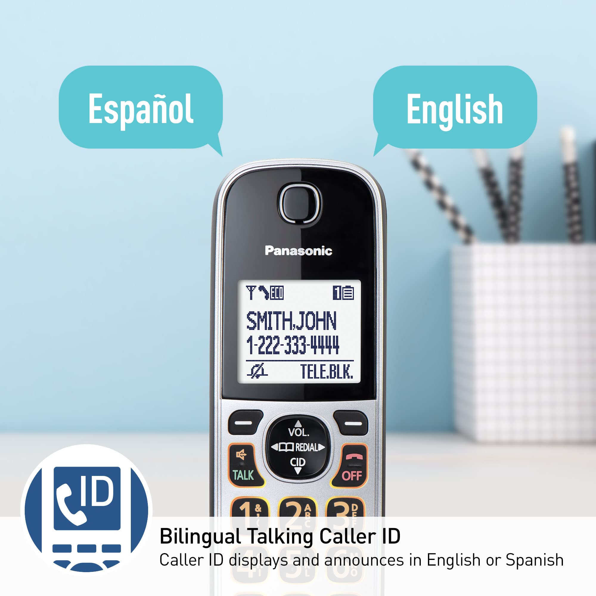 Foto 6 pulgar | Sistema Telefónico Inalámbrico Panasonic Kx-tgd892s con 2 Auriculares - Venta Internacional