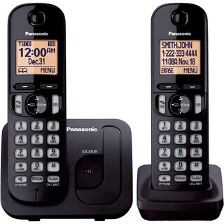 Foto 1 | Teléfono Inalámbrico Panasonic Kx-tgc202b con Pantalla de 1.6 Pulgadas y 2 Auriculares - Venta Internacional
