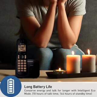 Foto 5 | Teléfono Inalámbrico Panasonic Kx-tgc202b con Pantalla de 1.6 Pulgadas y 2 Auriculares - Venta Internacional