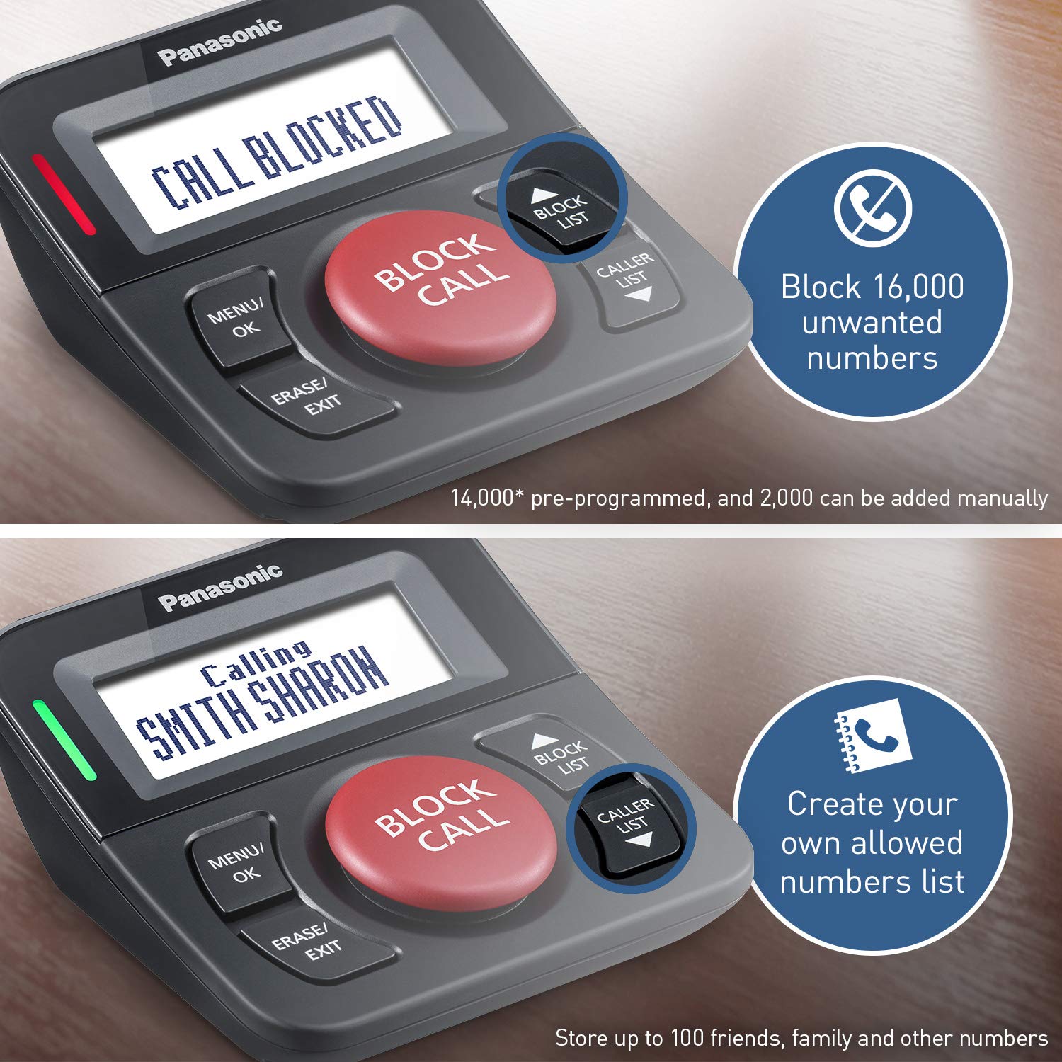 Foto 7 pulgar | Bloqueador de Llamadas Panasonic Home Phone Auto Call Block Kx-tga710b - Venta Internacional