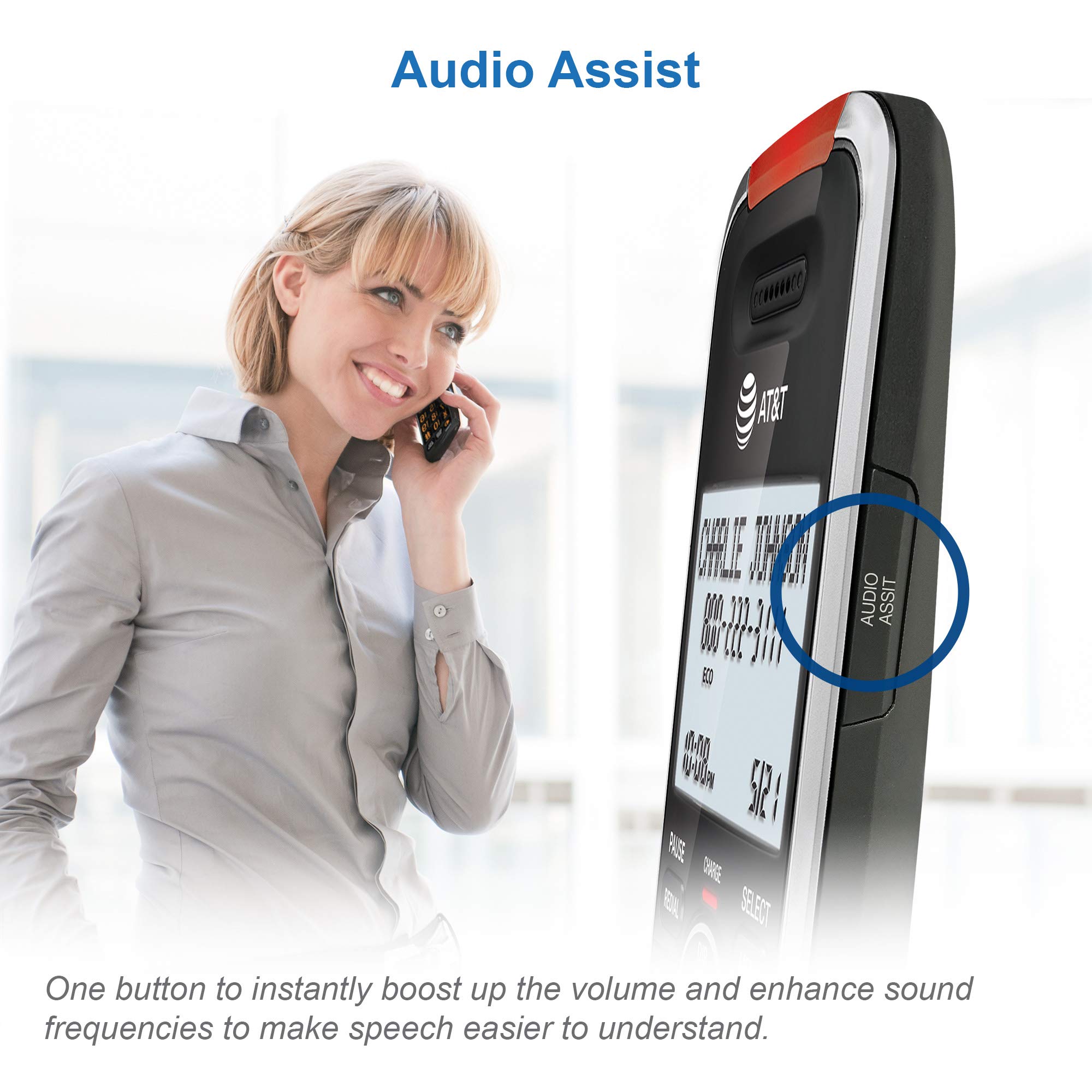 Foto 8 pulgar | Teléfono Inalámbrico At&t Bl102-5 Dect 6.0 de 5 Auriculares con Contestador Automático - Venta Internacional