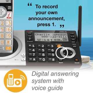 Foto 3 | Teléfono Inalámbrico At&t Cl83507 Dect 6.0 de 5 Auriculares con Contestador - Venta Internacional