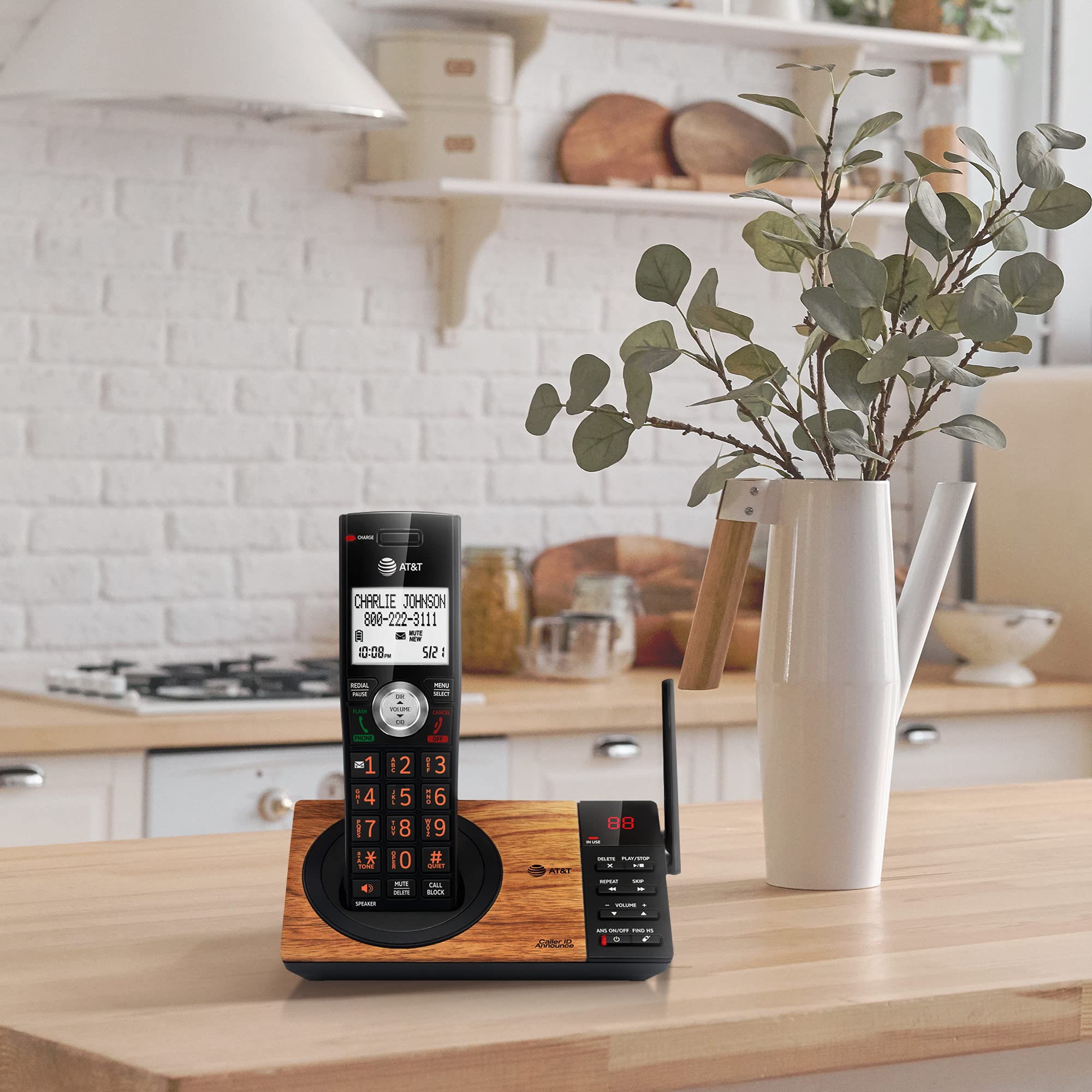 Foto 2 | Teléfono Inalámbrico At&t Cl82267 Dect 6.0 De 2 Auriculares Con Contestador Automático - Venta Internacional.