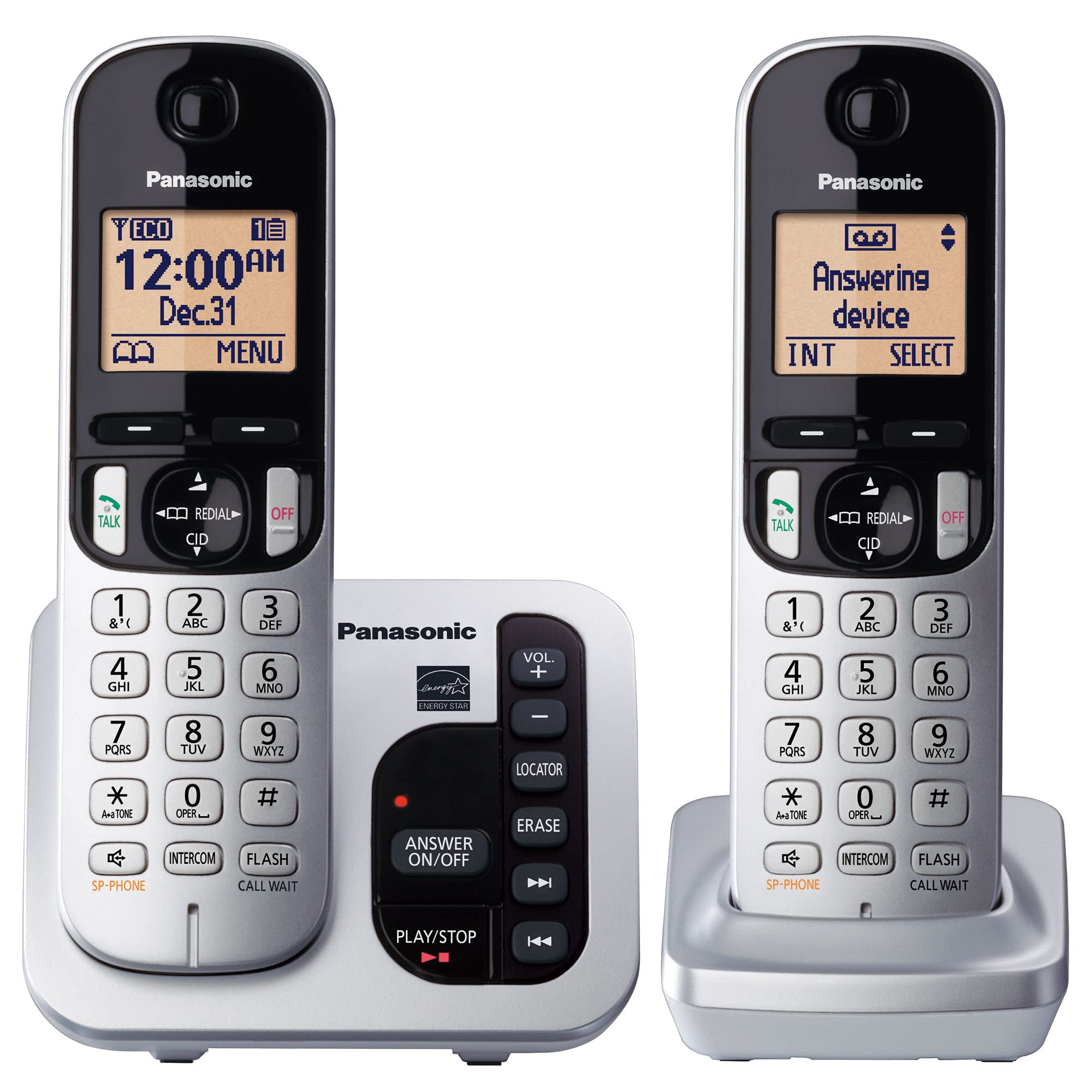 Foto 2 pulgar | Teléfono Inalámbrico Panasonic Dect 6.0 Kx-tgc222s Con Contestador Automático - Venta Internacional.