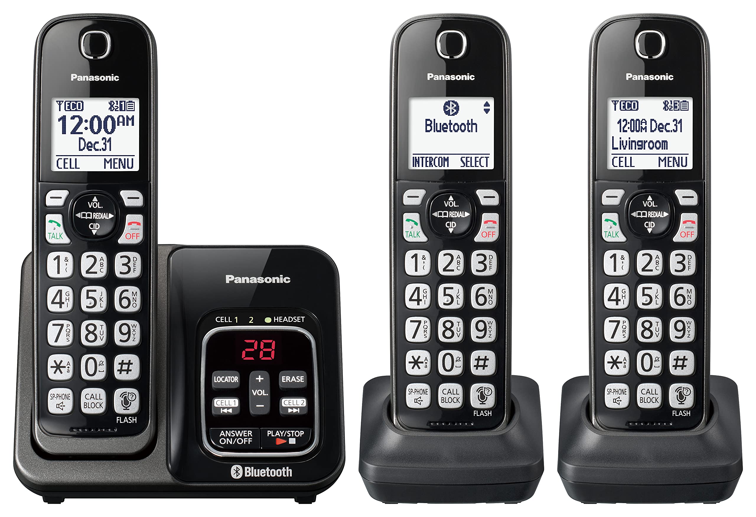 Foto 2 pulgar | Teléfono Inalámbrico Panasonic Kx-tgd663m Con Bluetooth - Negro - Venta Internacional.