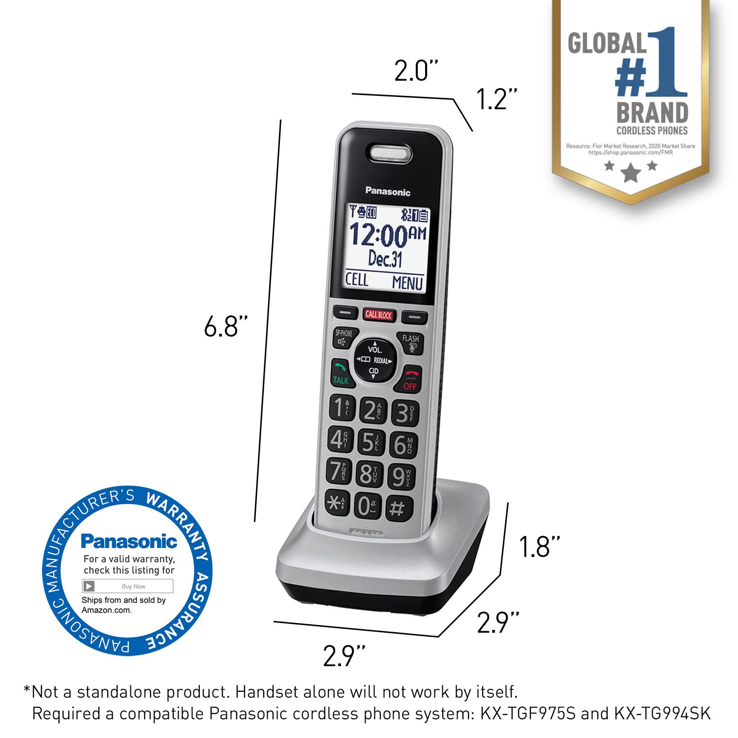 Foto 3 | Accesorio Para Teléfono Inalámbrico Panasonic Kx-tgfa97s - Venta Internacional.