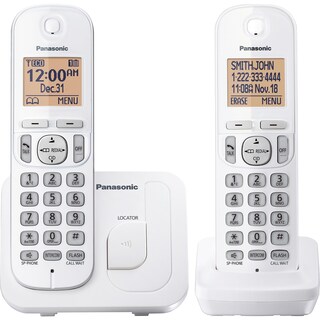 Foto 1 | Teléfono Inalámbrico Panasonic Kx-tgc202w con Pantalla de 1.6 Pulgadas 2 Auriculares - Venta Internacional