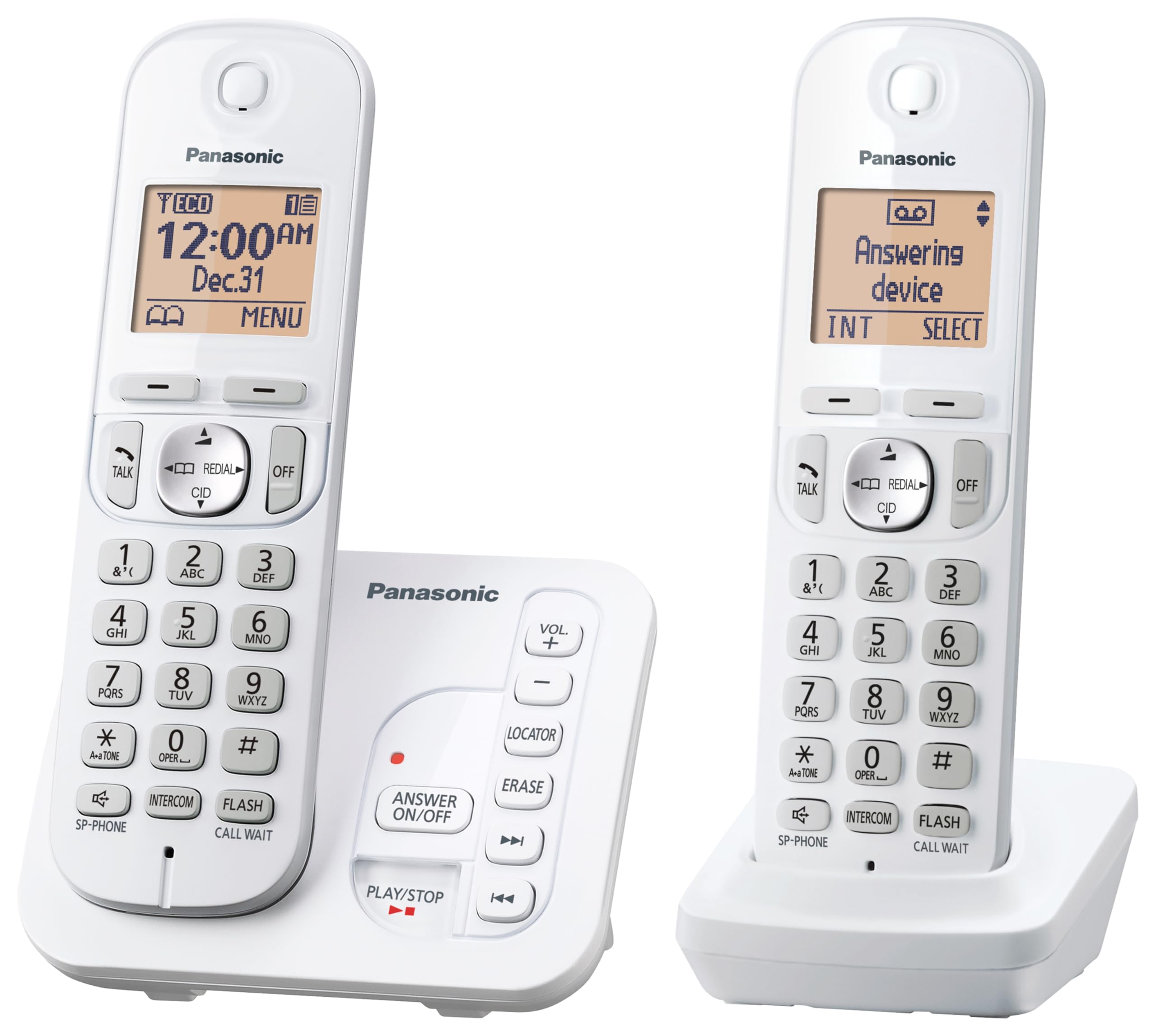 Foto 2 pulgar | Teléfono Inalámbrico Panasonic Kx-tg7122sk Con Sistema De Respuesta Digital - Venta Internacional.