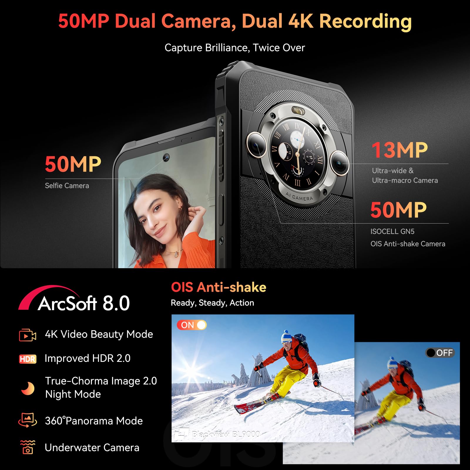 Foto 6 pulgar | Smartphone Blackview Bl9000 2024 Con Pantalla De 6.3 Pulgadas - Venta Internacional.