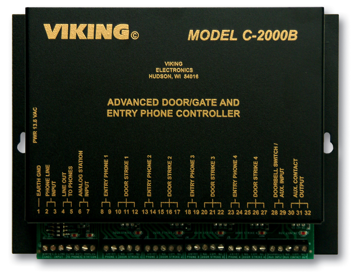 Foto 2 pulgar | Controlador De Entrada De Puerta Viking C-2000b - Venta Internacional.