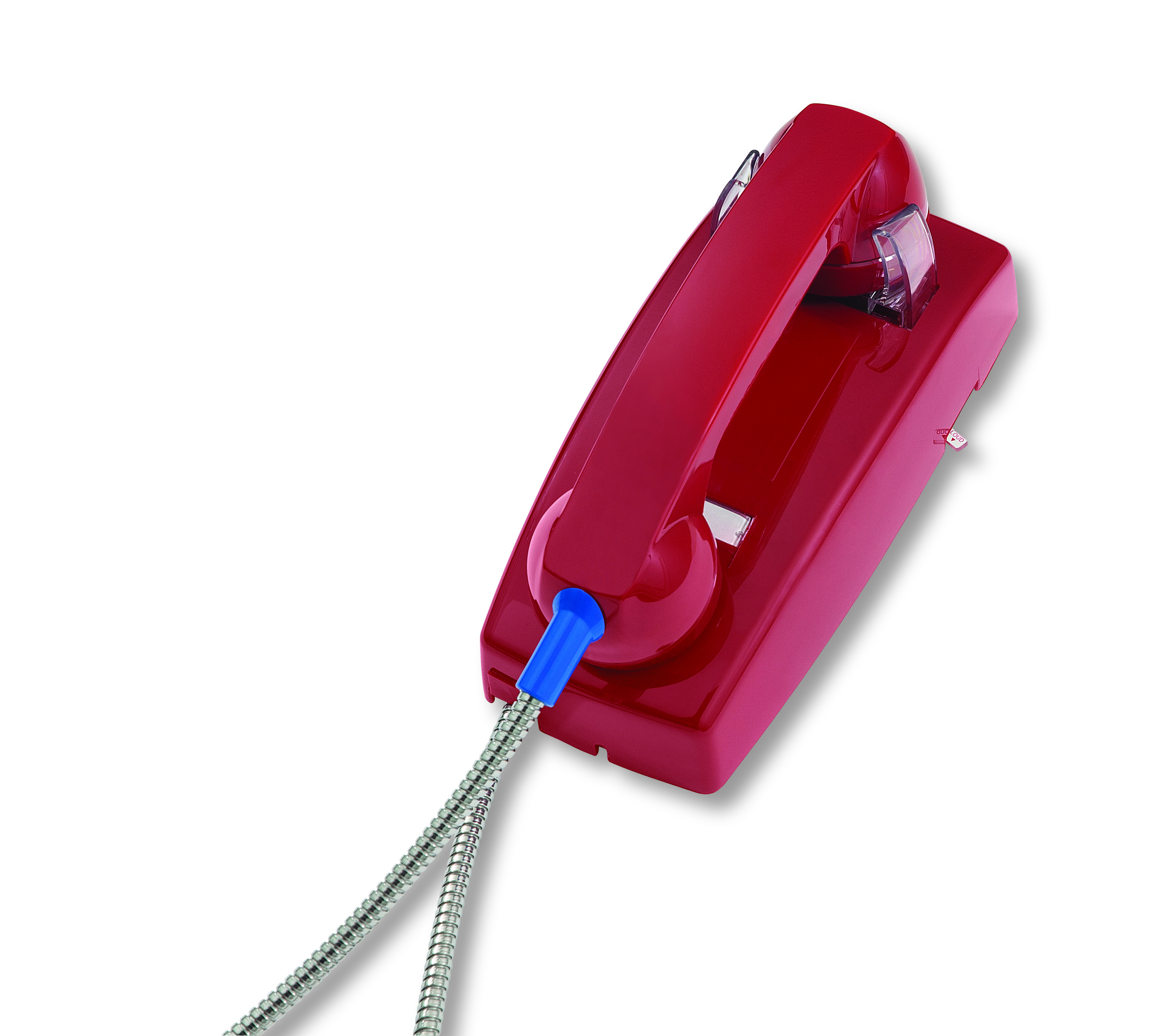Foto 1 | Teléfono De Pared Cortelco 255447arcndl Con Cable Blindado Rojo - Venta Internacional.