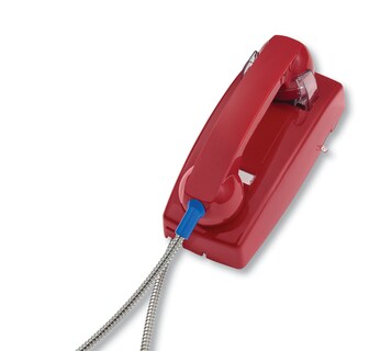 Foto 1 | Teléfono De Pared Cortelco 255447arcndl Con Cable Blindado Rojo - Venta Internacional.