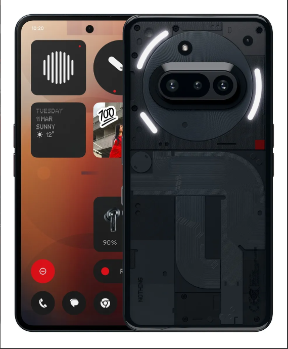 Foto 2 pulgar | Smartphone Nothing Phone (3a) 12 Gb De Ram 256 Gb De Rom Negro