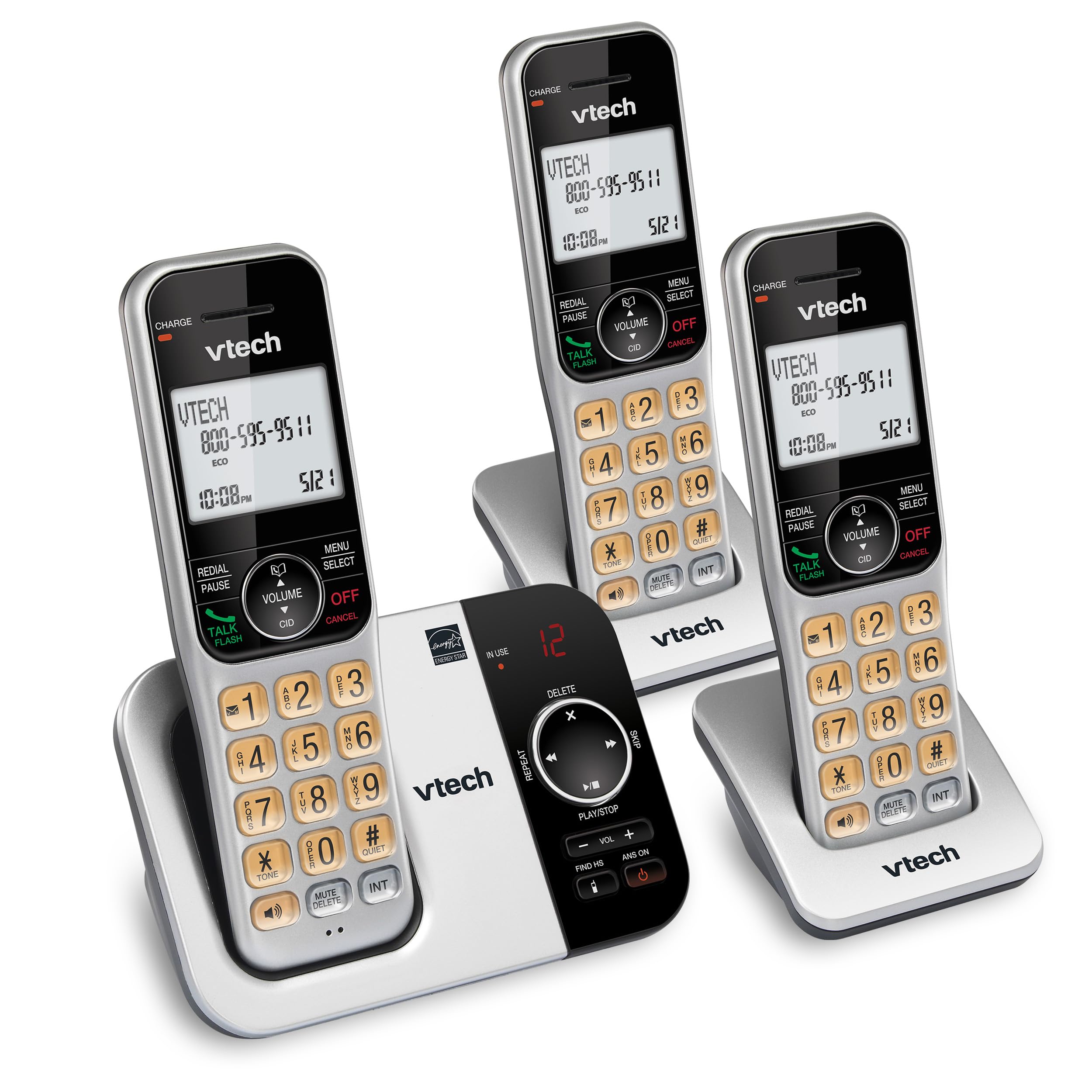 Foto 2 pulgar | Teléfono Inalámbrico Vtech Cs5329-3 Dect 6.0 Con Sistema De Respuesta - Venta Internacional.
