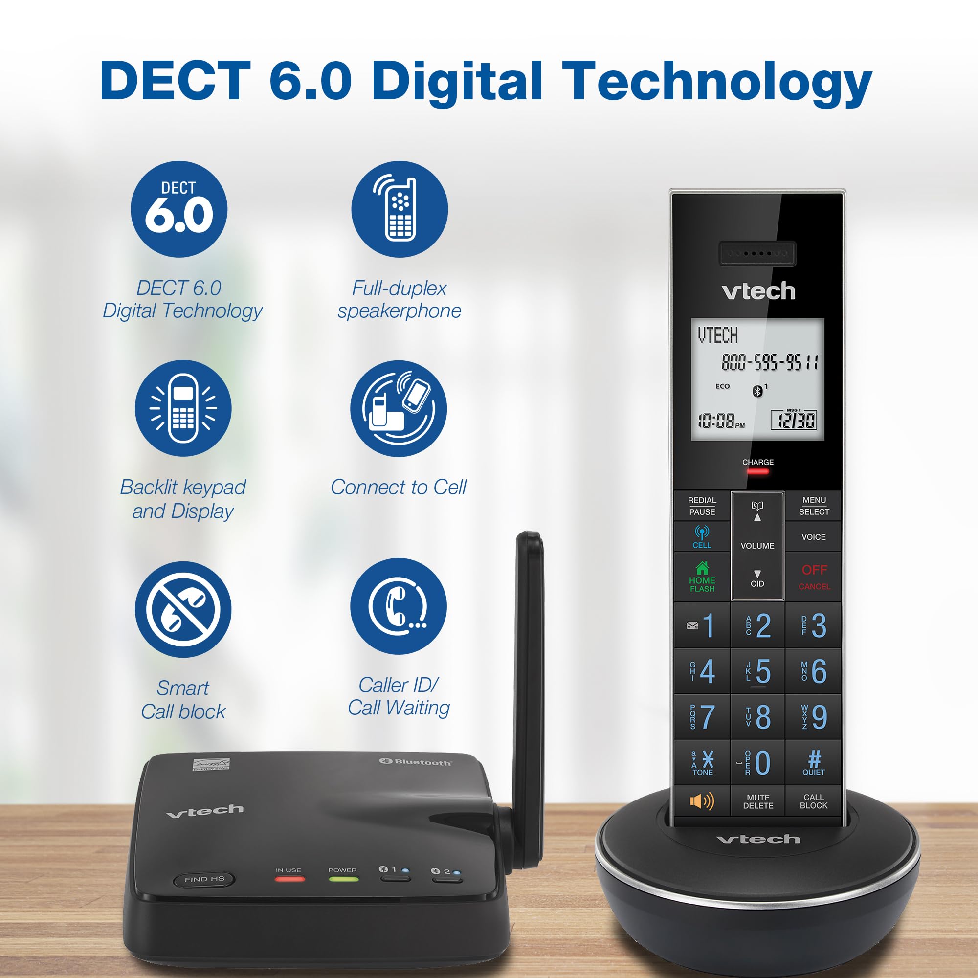 Foto 6 pulgar | Teléfono Inalámbrico Vtech Ls6331 Dect 6.0 Bluetooth Connect-to-ce - Venta Internacional.