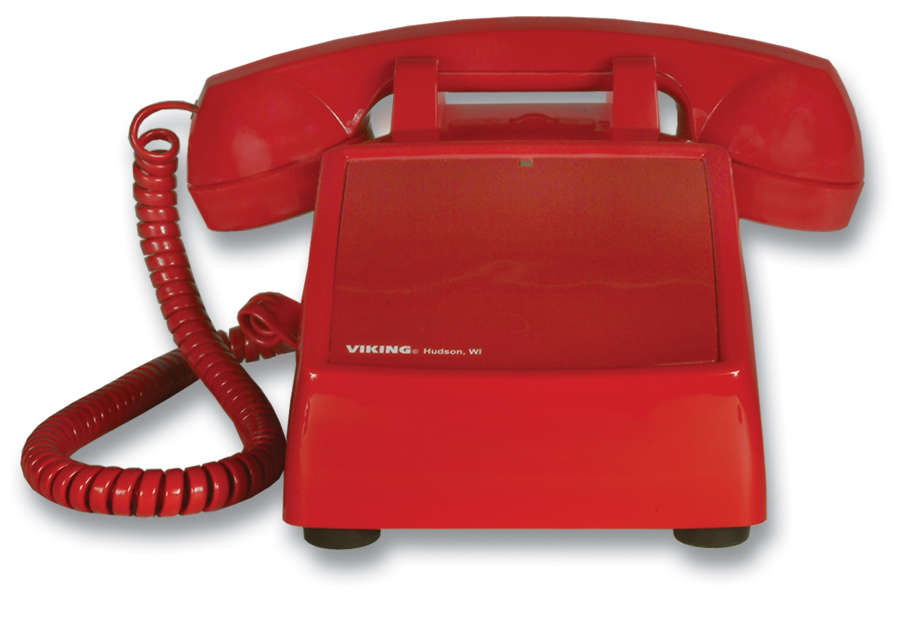 Foto 2 pulgar | Teléfono De Escritorio Sin Dial - Rojo - Venta Internacional.