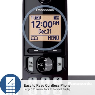 Foto 4 | Teléfono Inalámbrico Panasonic Kx-tgc200b Negro-Venta Internacional