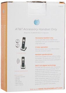 Foto 3 | Auricular Inalámbrico At&t Tl86009 Negro/plateado Para El Sistema Tl86109 - Venta Internacional.